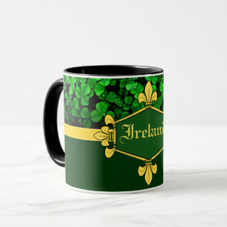 Caneca Fragmentos verdes na Irlanda, Personalizar com o n