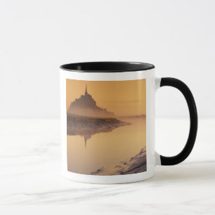 Caneca FRANÇA, Normandia Mont St. Michel. Luz da Manhã