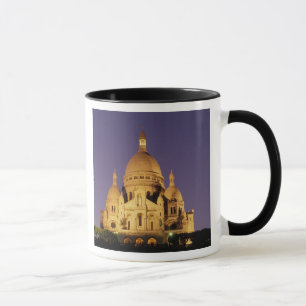 Caneca França, Paris, SacrÃ©-Coeur ao entardecer.