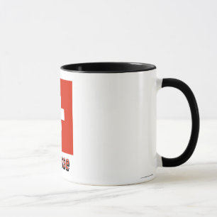 Caneca Français de Drapeau Suisse avec le nom en