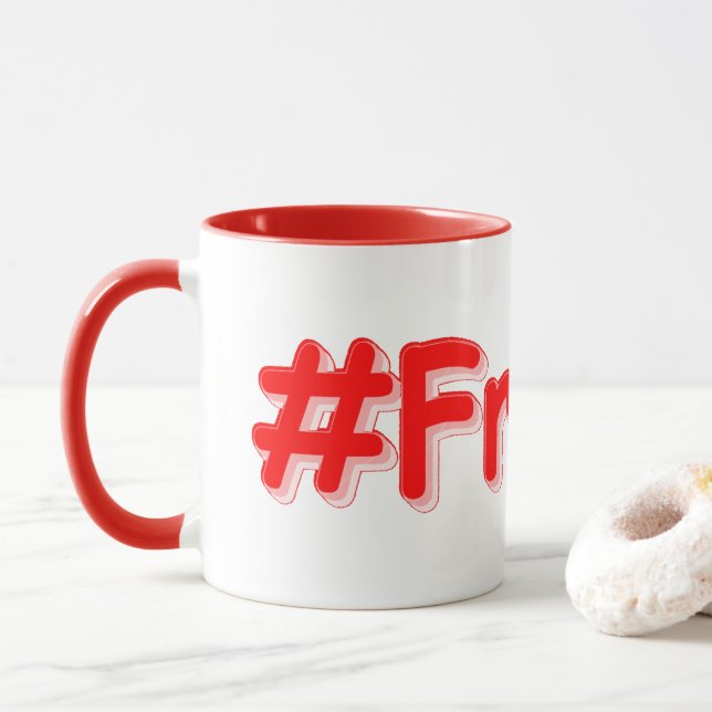 Caneca "#France" Design bonito. Comprar Agora (Com Donut)
