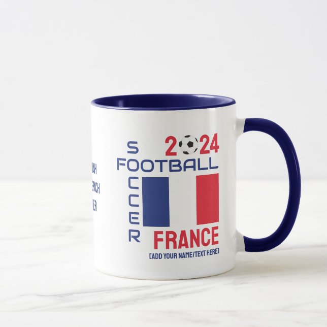 Caneca FRANCE Football Custom Name 2024 A Qualquer Ano (Direita)