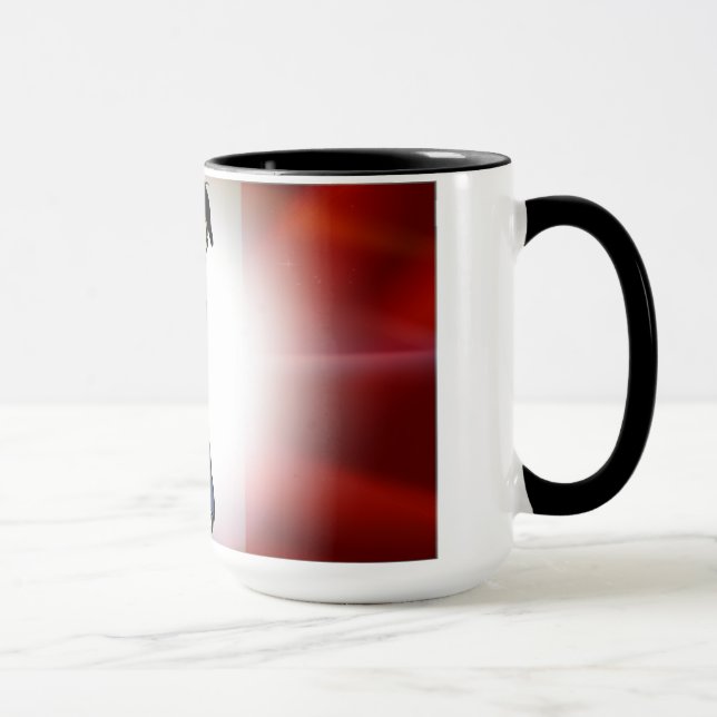 Caneca francesa contemporânea da bandeira & do (Direita)