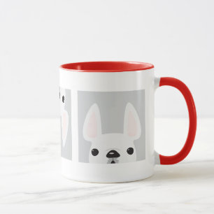 Caneca Franceses brancos nas caixas Mug