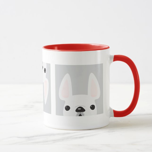 Caneca Franceses brancos nas caixas Mug (Direita)