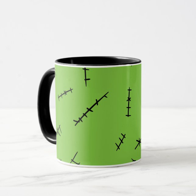 Caneca Frankenstein Stitches (Frente Esquerda)