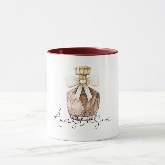 Caneca Frasco de Perfume Bronze Creme Arco (Centro)