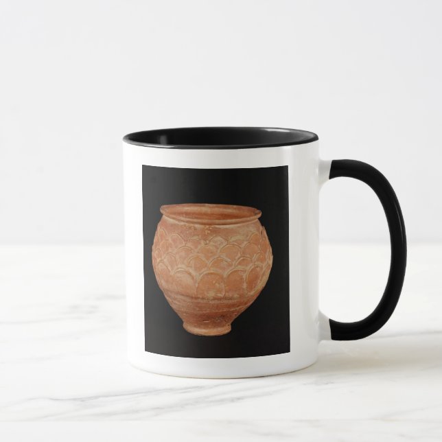 Caneca Frasco decorado com sobreposição de escalas (Direita)