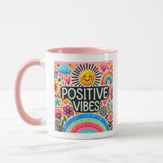 Caneca Frascos para injetáveis positivos, Mug colorido
