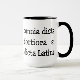 Caneca Frase Latin engraçada, slogan
