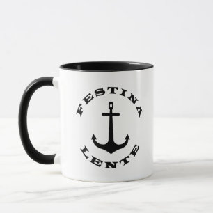 Caneca frases festina lente, latin