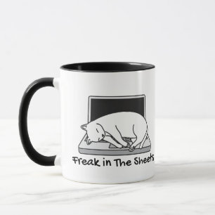 Caneca Freak in the Sheets - Engraçado Contador