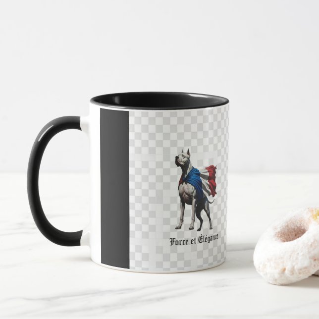 Caneca French Dog Force and Elegance Mug (Com Donut)