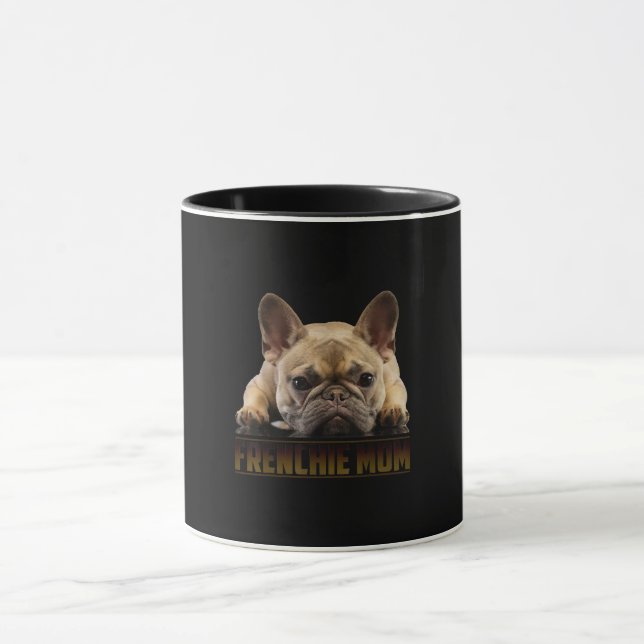 Caneca frenchie mãe | presente de mãe de buldogue francês (Centro)