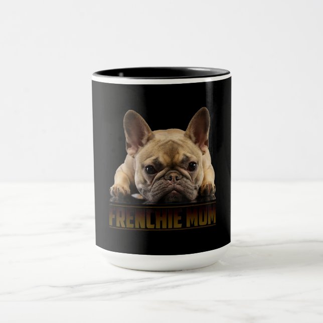 Caneca Frenchie Mama T Women French Buldogue Gift Dog Mãe (Centro)