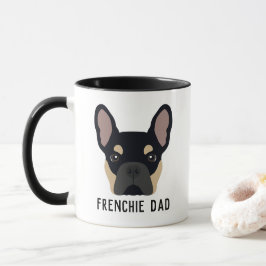 Caneca Frenchie Pai Black and Tan French Buldog