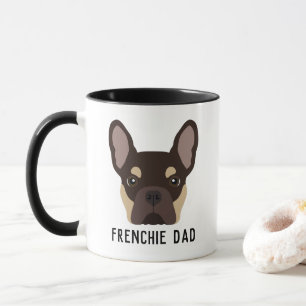 Caneca Frenchie Pai Brown e Tan French Buldog