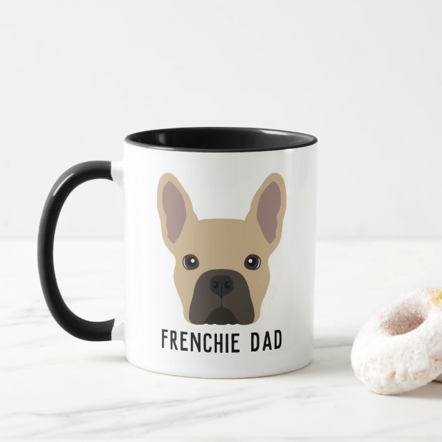 Caneca Frenchie Pai Light Fawn French Buldog (Com Donut)