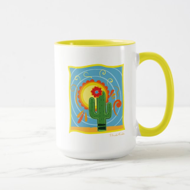 Caneca Frida Kahlo Cactus Graphic (Direita)