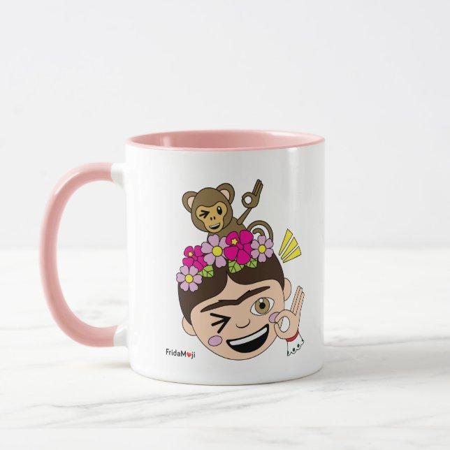 Caneca Frida Kahlo | FridaMoji - uma APROVAÇÃO (Esquerda)