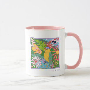 Caneca Frida Kahlo Parrot Graphic