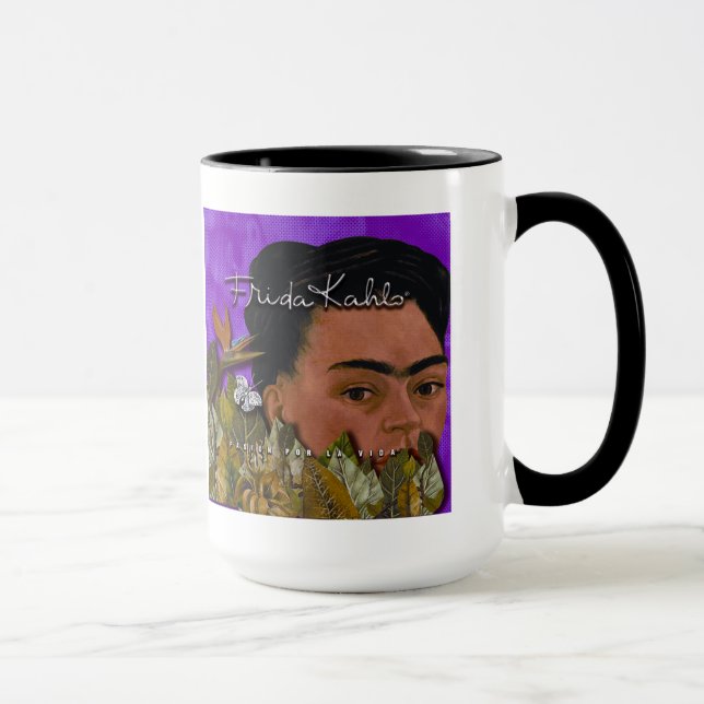 Caneca Frida Kahlo Pasion Por La Vida (Direita)