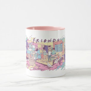 Caneca FRIENDS™ Apartamento Cartoon