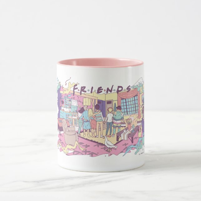 Caneca FRIENDS™ | Apartamento Cartoon (Centro)