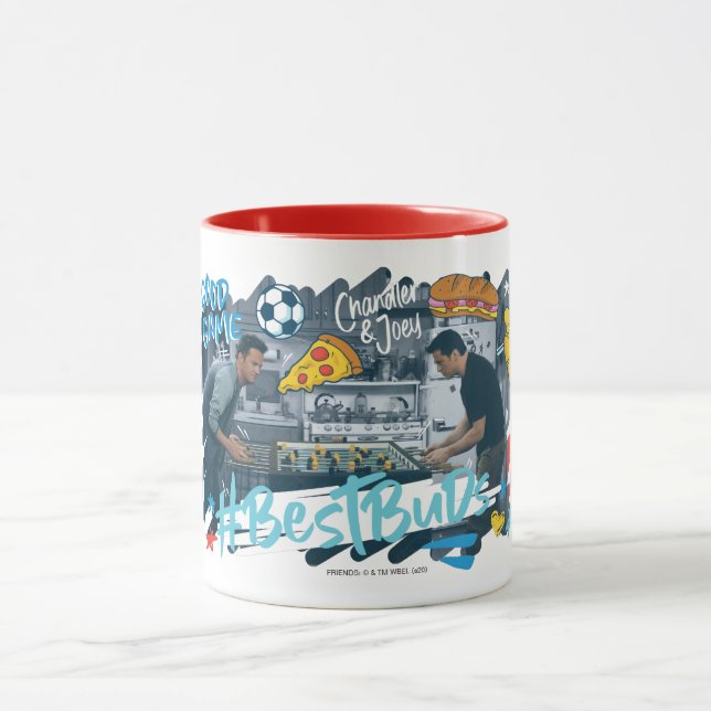 Caneca FRIENDS™ | Chandler & Joey - Melhores Amigos (Centro)