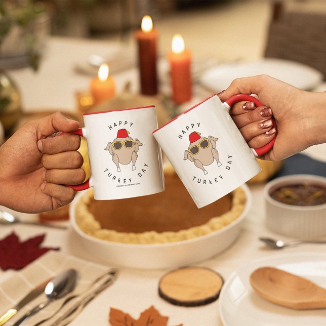 Caneca FRIENDS™ | Feliz Dia do Peru (Pair of mugs)