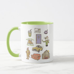 Caneca FRIENDS™   Ícones de Desenho Animado Gráfico
