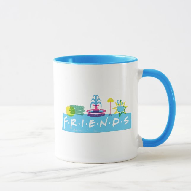 Caneca FRIENDS™ | Logotipo com Ícones (Direita)