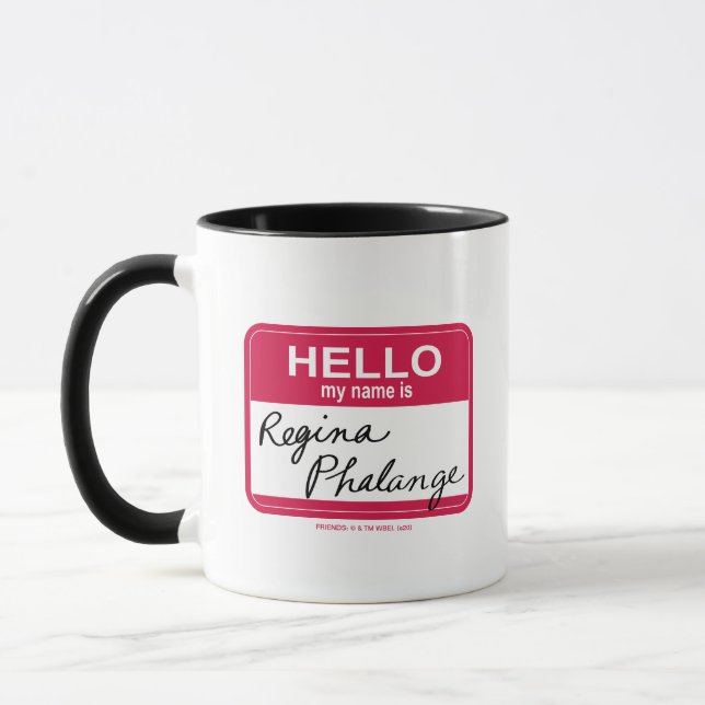 Caneca FRIENDS™ | Olá, meu nome é Regina Phalange (Esquerda)