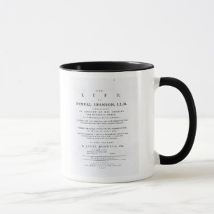 Caneca Frontispício, 'da vida de Samuel Johnson