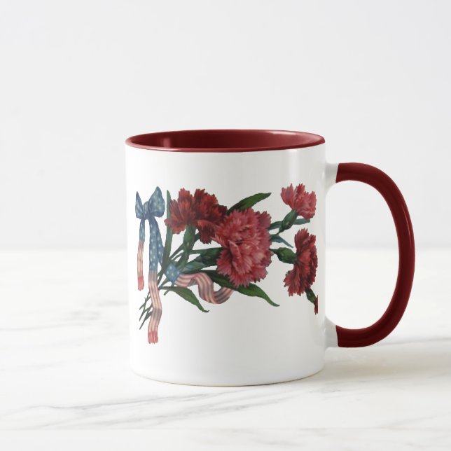 Caneca Frotas Patrióticas e Flores Vintage (Direita)