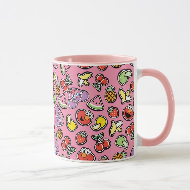 Caneca Fruity Sticker Elmo & Abby Cadabby Pattern (Direita)