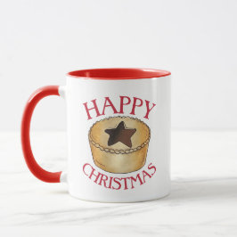 Caneca FRUTA britânica Mince Pie Feliz Natal
