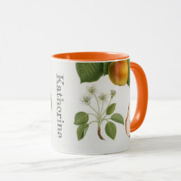 Caneca Fruta de Flor de Pear Botânica Personalizada