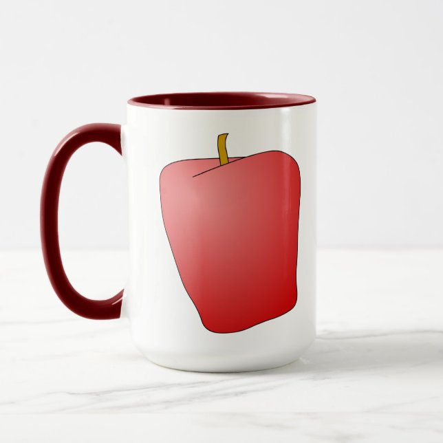 Caneca Fruta de Maçã Vermelha (Esquerda)