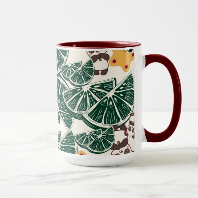 Caneca Fruta Panda Mug - Whimsical Nature Design (Direita)