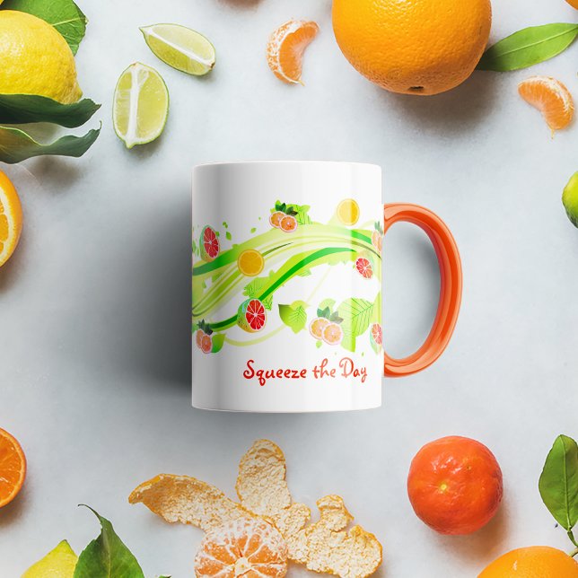 Caneca Frutas de Citrus Coffee Mug (Criador carregado)