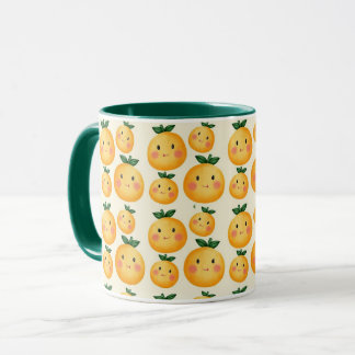 Caneca Frutas de laranjas frescas