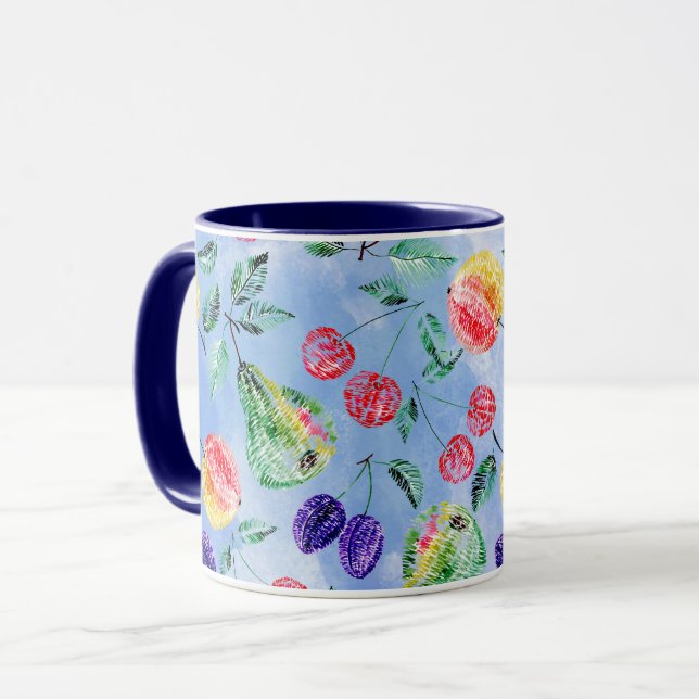 Caneca Frutas e bagas. (Frente Esquerda)