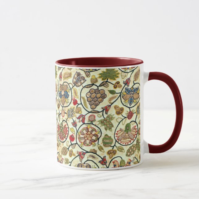 Caneca Frutas e flores para bordados de trabalho em Crewe (Direita)