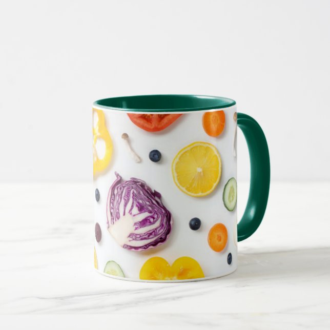 Caneca Frutas e produtos hortícolas (Frente Esquerda)