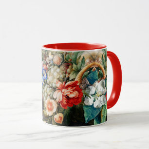 Caneca FRUTAS, FLORES, UVAS, PÊSSEGOS Flamento Flamengo
