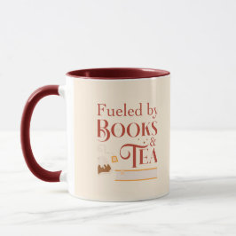 Caneca Fueled by books and Tea