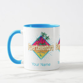 Caneca Fuerteventura Surfer Islands Canary Vintage