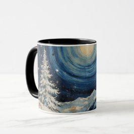 Caneca Fuga de Natal de Inverno Vintage