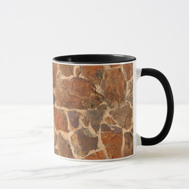 Caneca Fulgor morno da geologia rústica da estrutura da (Direita)